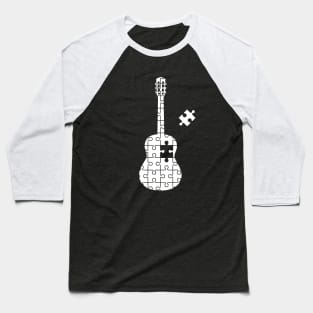 Puzzle Classical Guitar Silhouette Baseball T-Shirt